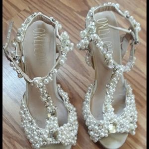 Pearl & Rhinestone heels